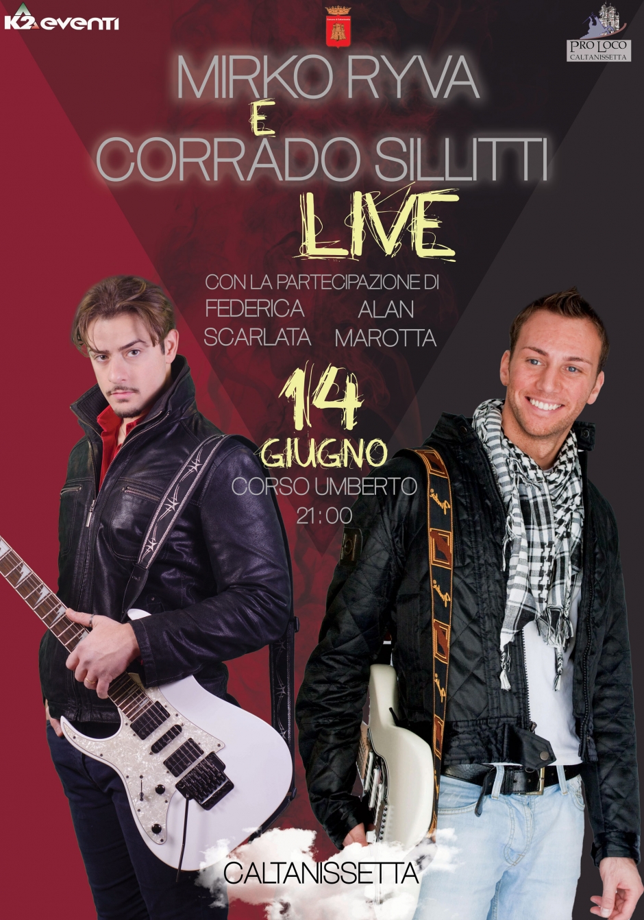 Corrado Sillitti e Mirko Ryva in concerto a Caltanissetta!